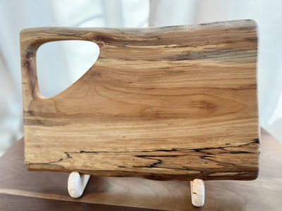Spalted Sycamore Charcuterie Board / Utility Board w/ Large Triangle Design **