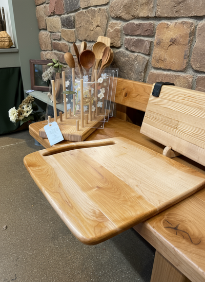 19”x17”x1” Pizza Board /Dough Board - Rustic Hickory