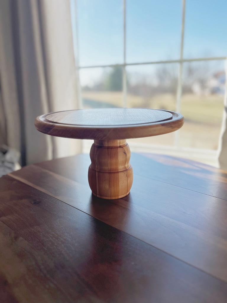 Hand Crafted Repurposed/Reclaimed Bowling Pin Cake Stand