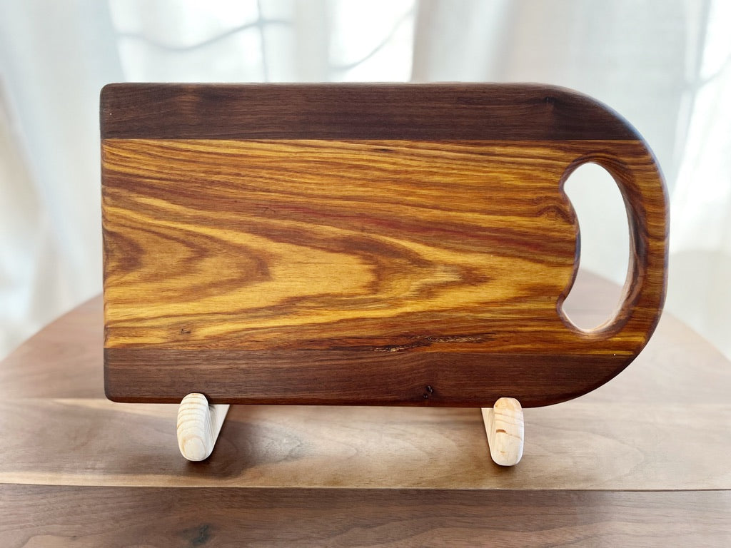 Canarywood & Walnut Cutting Board -16" x 9"x 7/8"