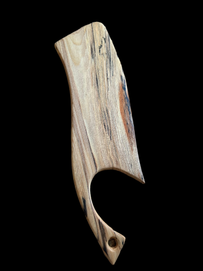"Cleaver" - 28 1/8” x 9 1/4” - Live Edge Spalted Sycamore Charcuterie/Utility Board **
