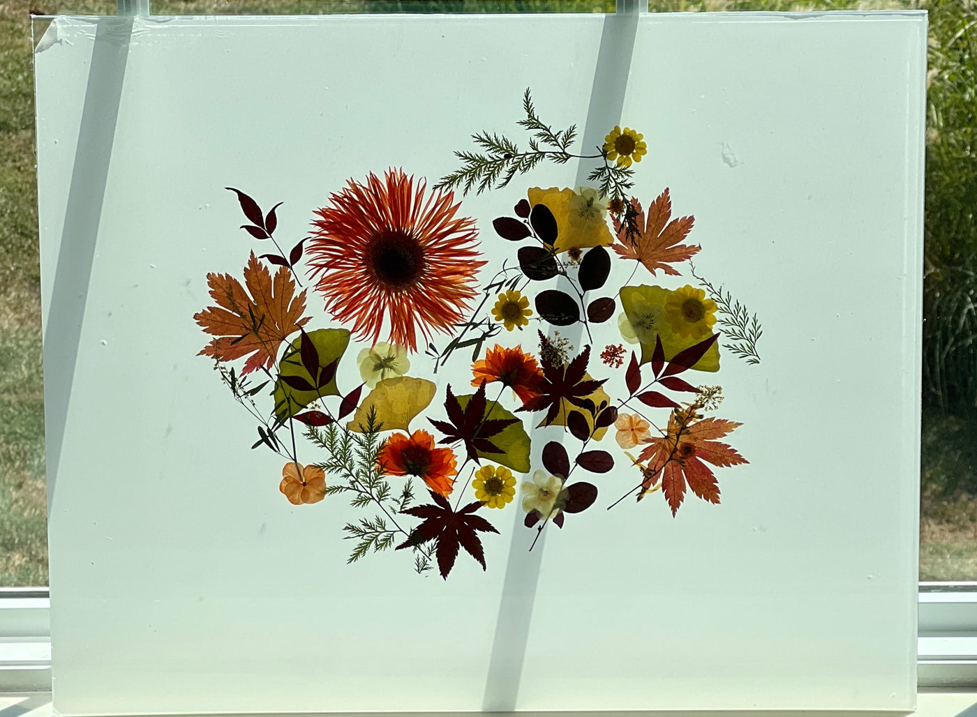 16" x 20" Floating Florals - In Between Frameless Acrylic Panes