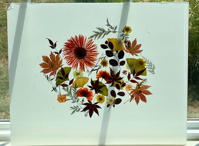 16" x 20" Floating Florals - In Between Frameless Acrylic Panes