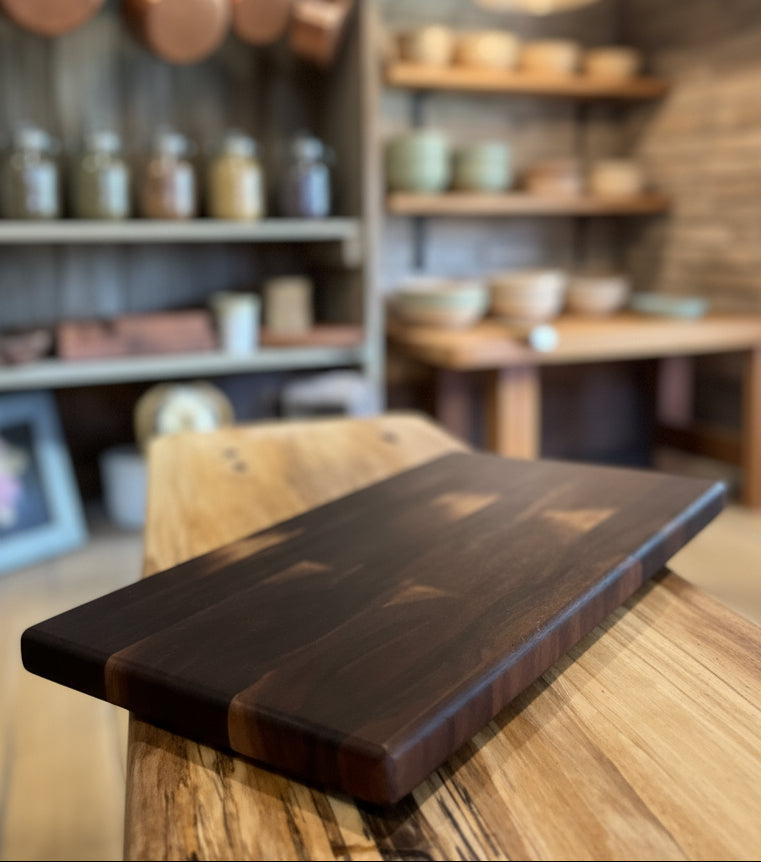 20 1/4” x 10 3/4” x 1 1/4” Walnut Luxury End Grain Cutting Board