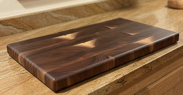 20 1/4” x 10 3/4” x 1 1/4” Walnut Luxury End Grain Cutting Board